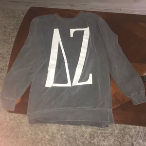 Delta zeta grey comfort color sweatshirt/crewneck
